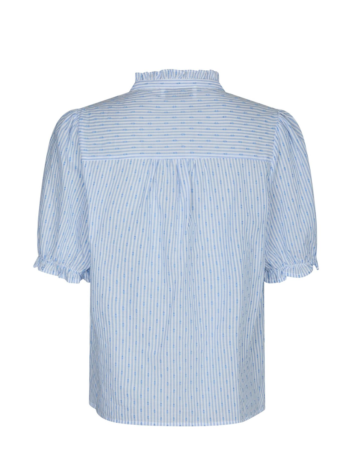 ODESA DOT STRIPE BLOUSE