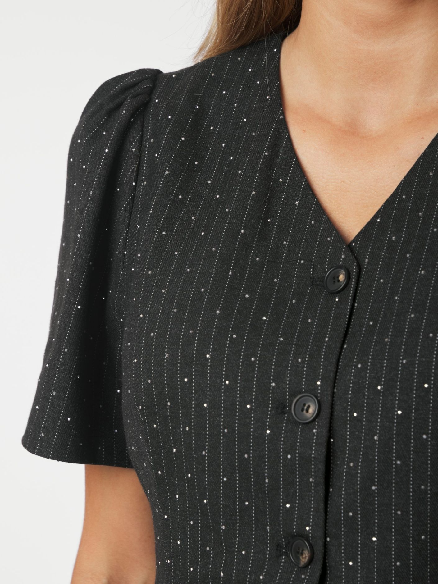 JULES B PINSTRIPE BLOUSE