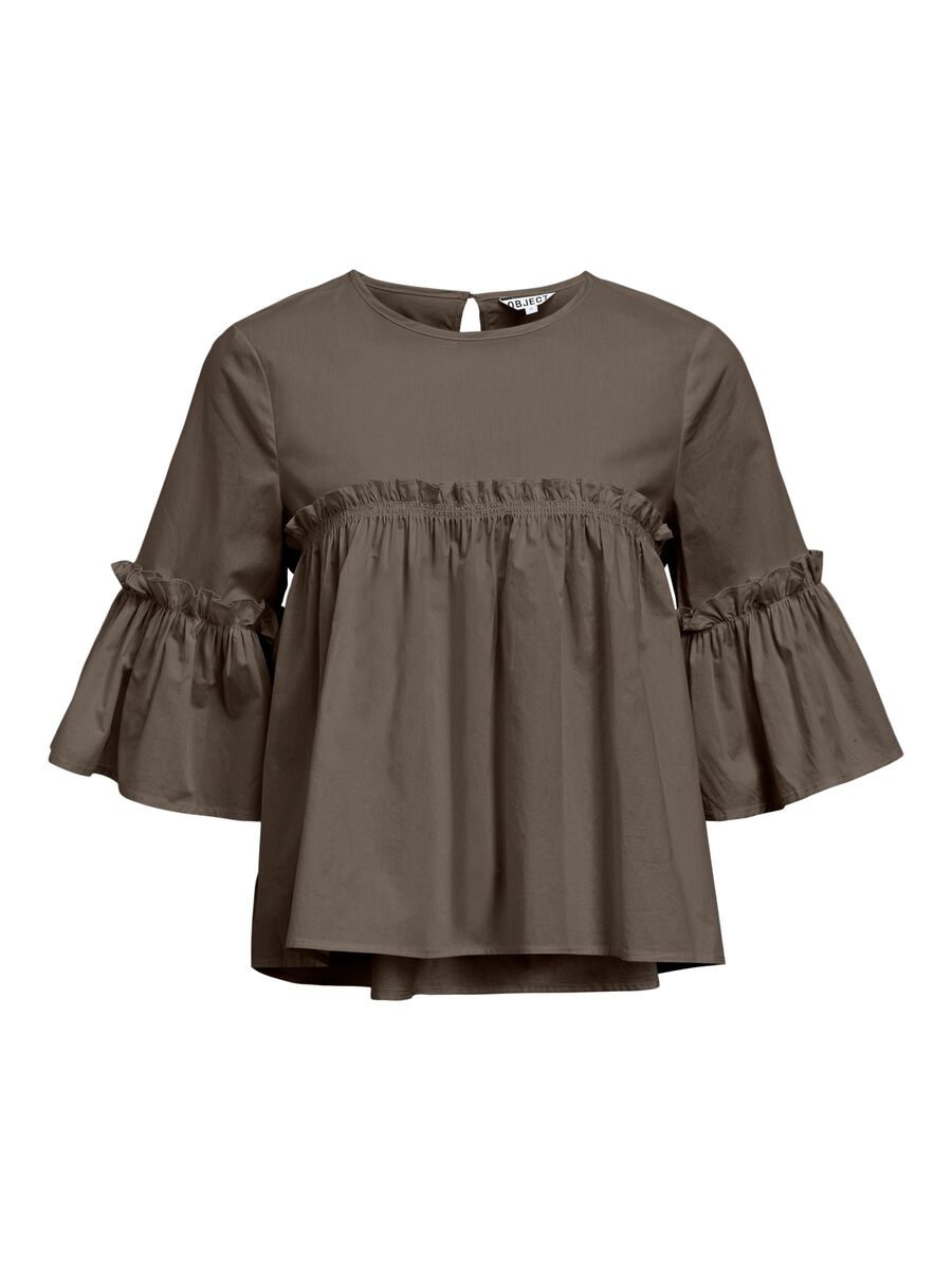 OBJIRA HOPE 3/4 O-NECK TOP
