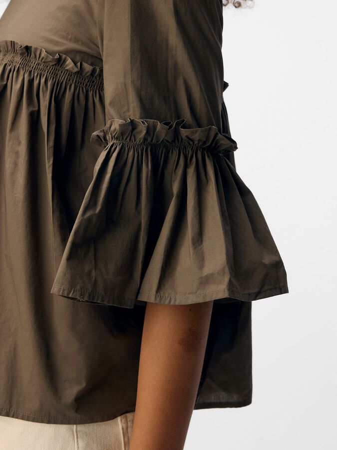 OBJIRA HOPE 3/4 O-NECK TOP