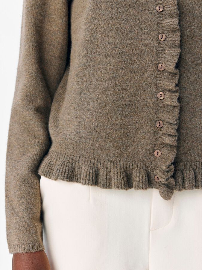 OBJELVA L/S RE KNIT CARDIGAN