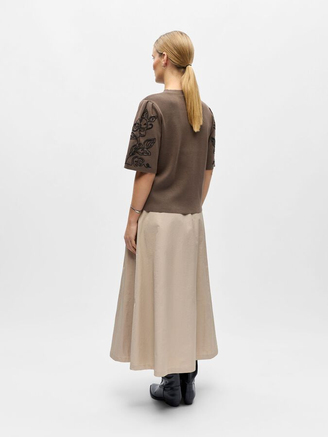 Object-OBJFLORA 2/4 KNIT PULLOVER