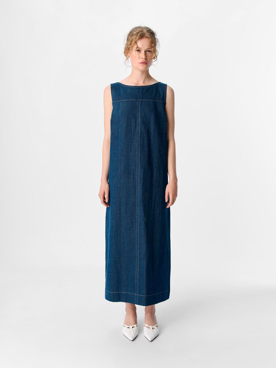 OBJREESE S/L RE LONG DENIM DRE