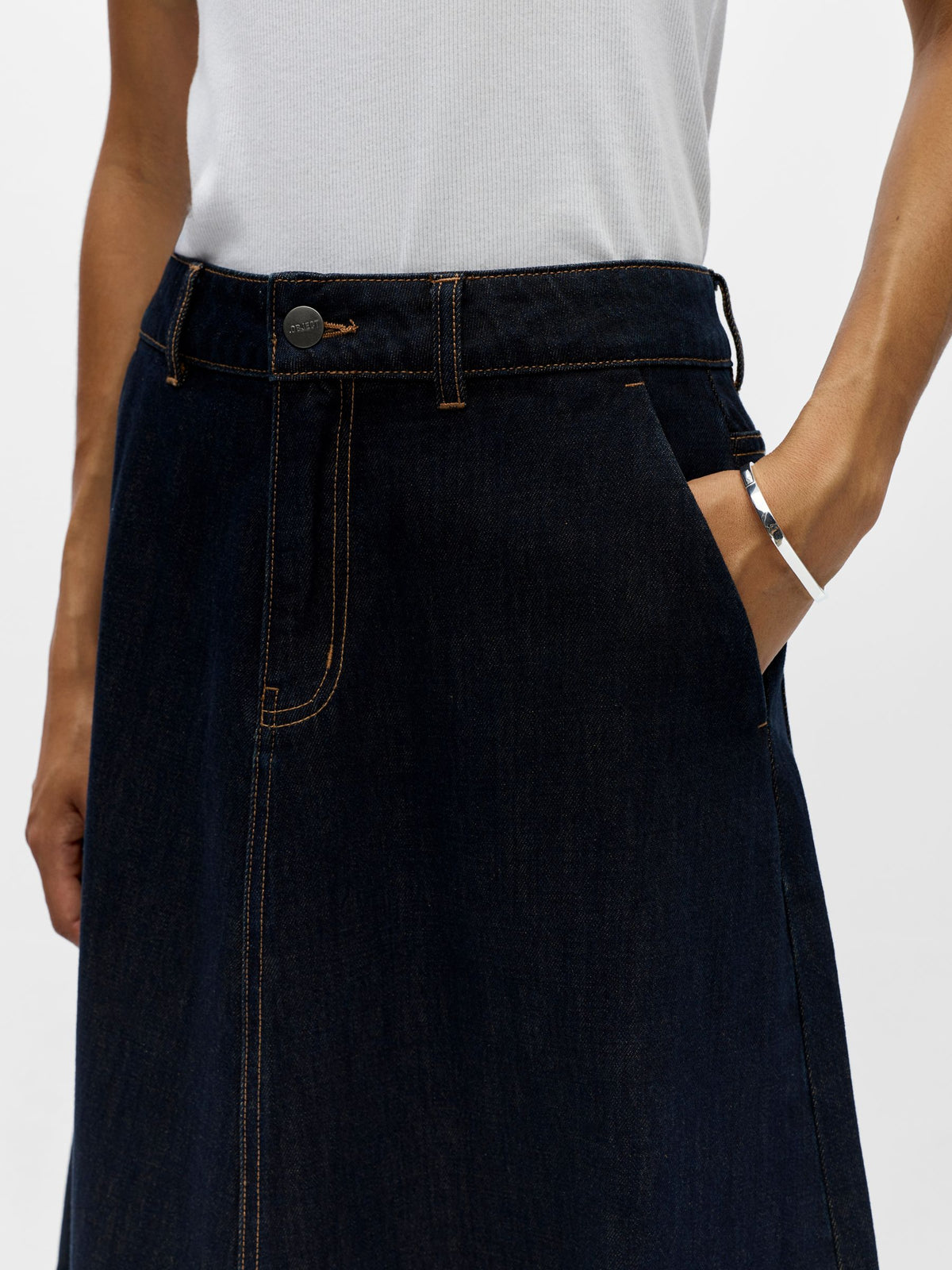 Object-OBJISIRA MW WIDE LONG DENIM SK