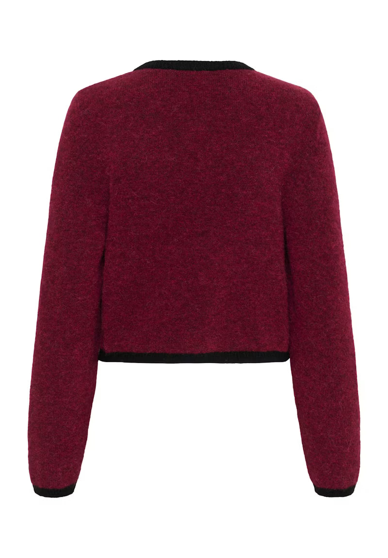 GZALPHA LS CONTRAST CARDIGAN