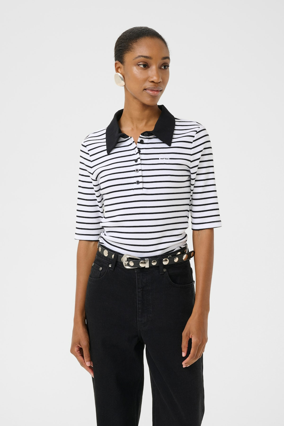 GZDREW POLO STRIPED TOP