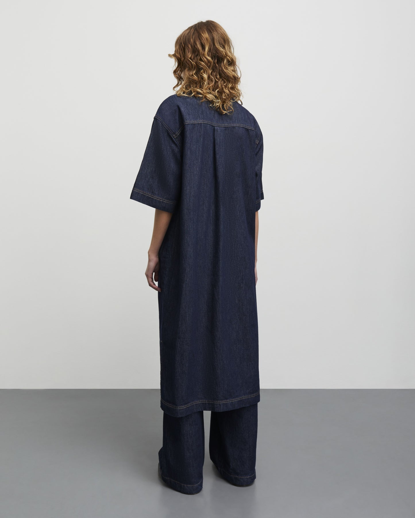 COSY DENIM VIOLET DRESS