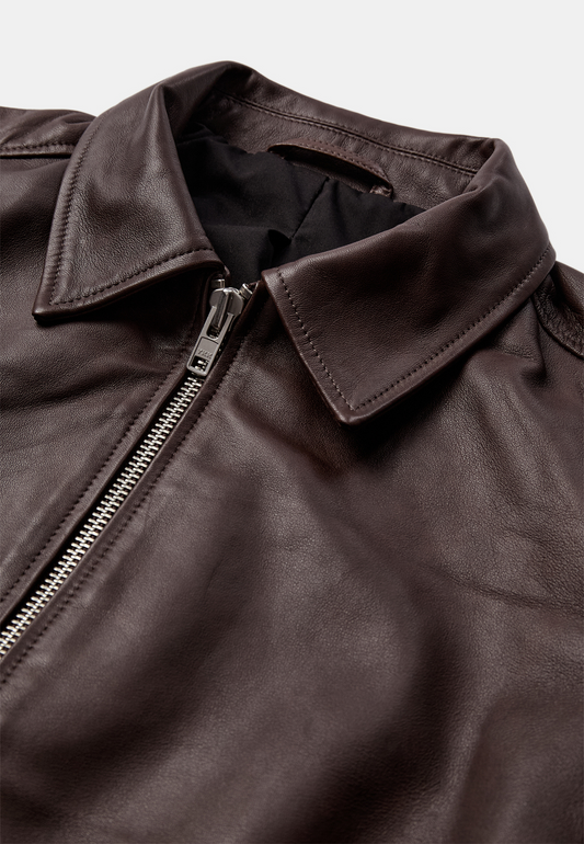 ANERKJENDT-CARL LEATHER JACKET 902521