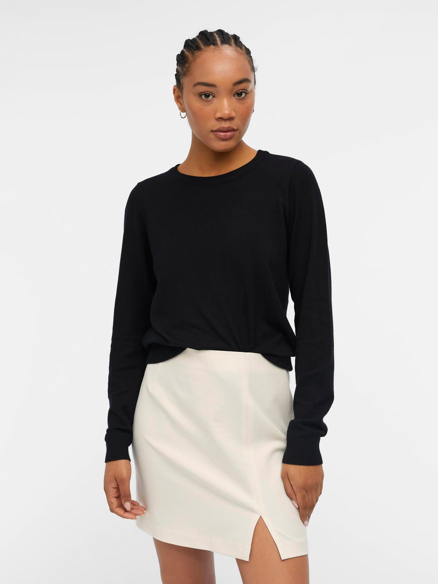 Object-OBJTHESS L/S O-NECK KNIT