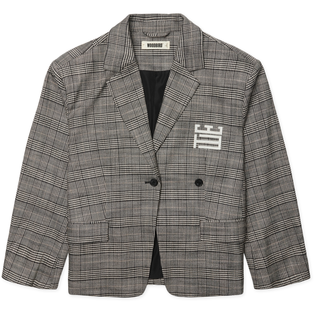 WOODBIRD FEMALE-WBYUN CHECK BLAZER