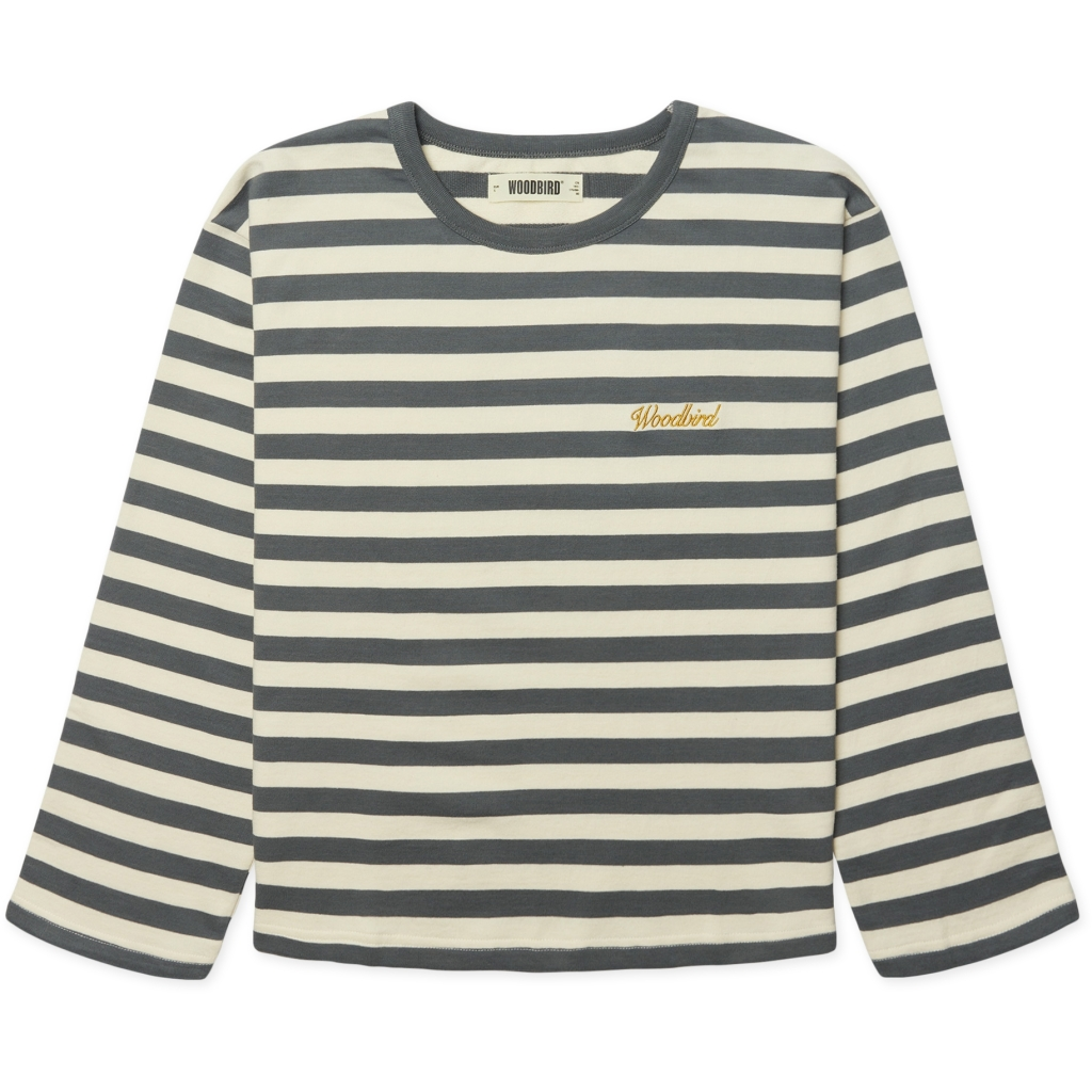 WOODBIRD FEMALE-WBJOUL WIDE SLEEVE STRIPE TEE