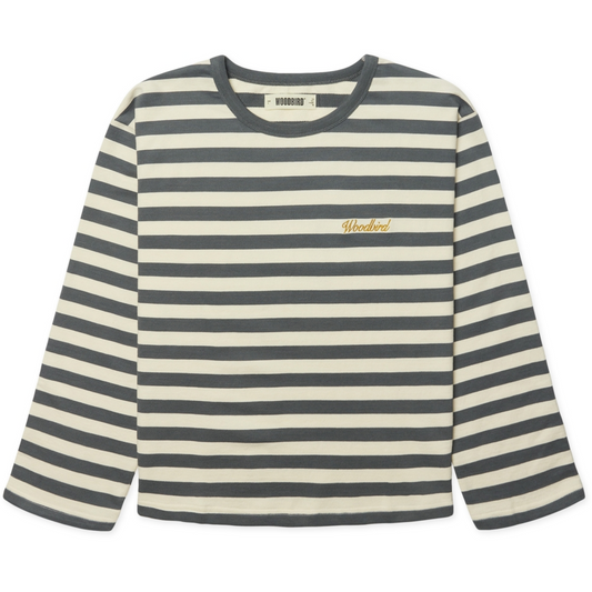 WOODBIRD FEMALE-WBJOUL WIDE SLEEVE STRIPE TEE