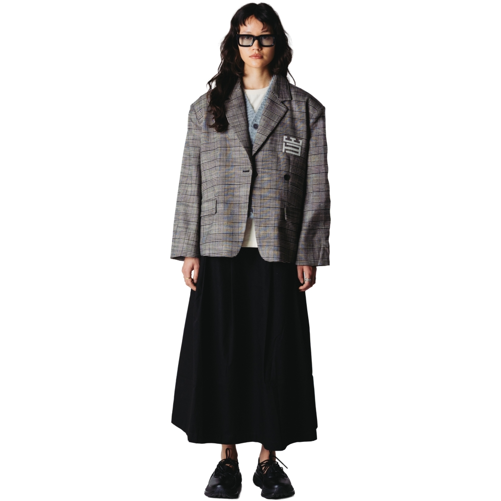 WOODBIRD FEMALE-WBYUN CHECK BLAZER