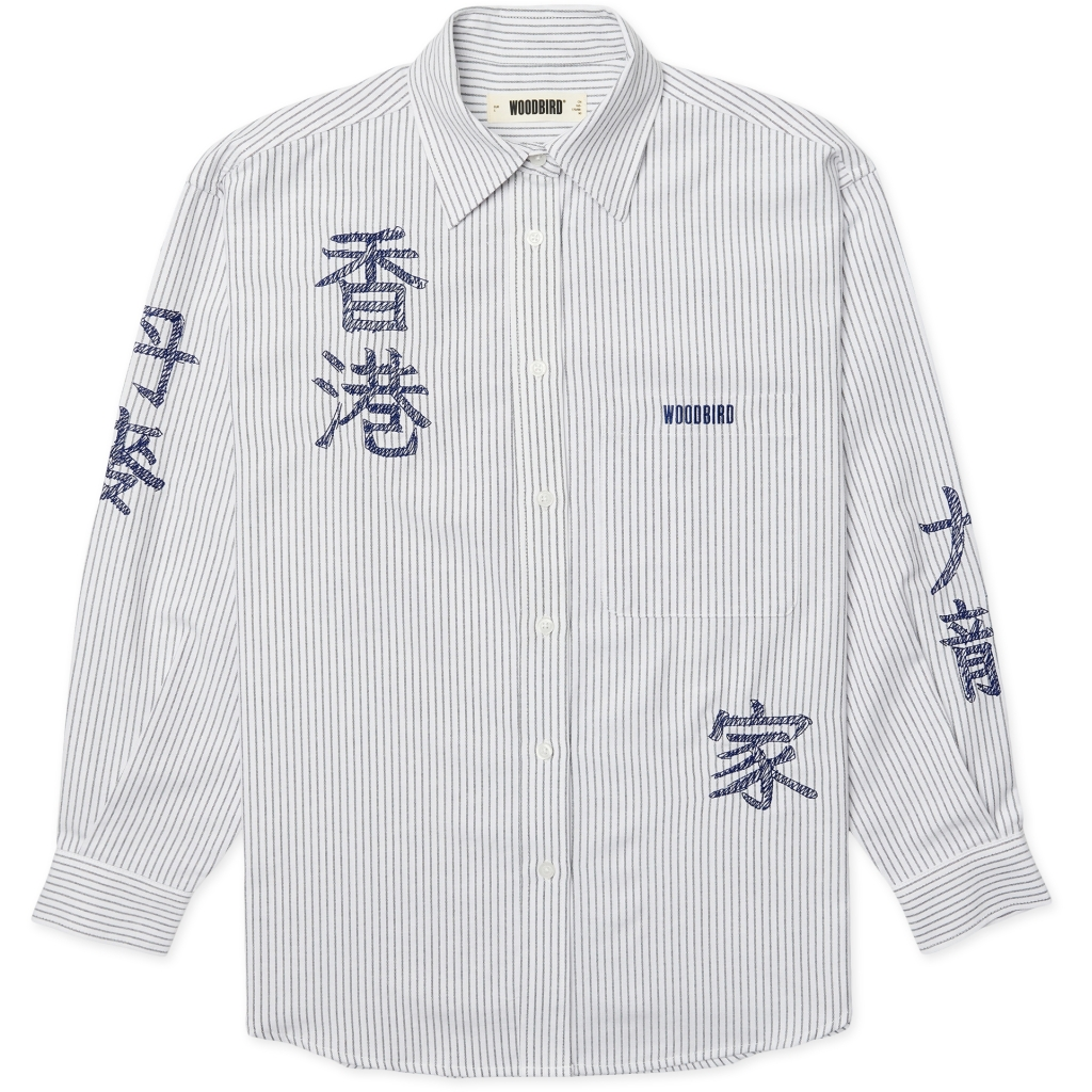 WOODBIRD FEMALE-WBBECCA OX WRITING SHIRT