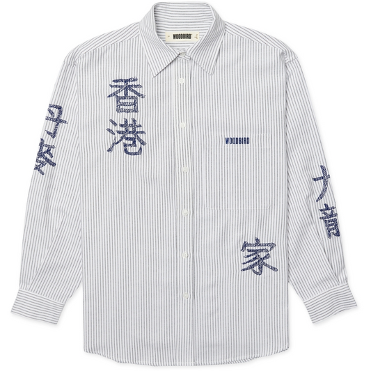 WOODBIRD FEMALE-WBBECCA OX WRITING SHIRT