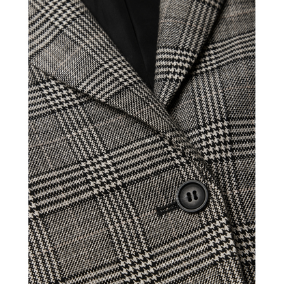 WOODBIRD FEMALE-WBYUN CHECK BLAZER