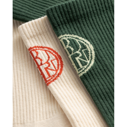 WOODBIRD FEMALE-WBTENNIS STAMP SOCKS 2 PACK