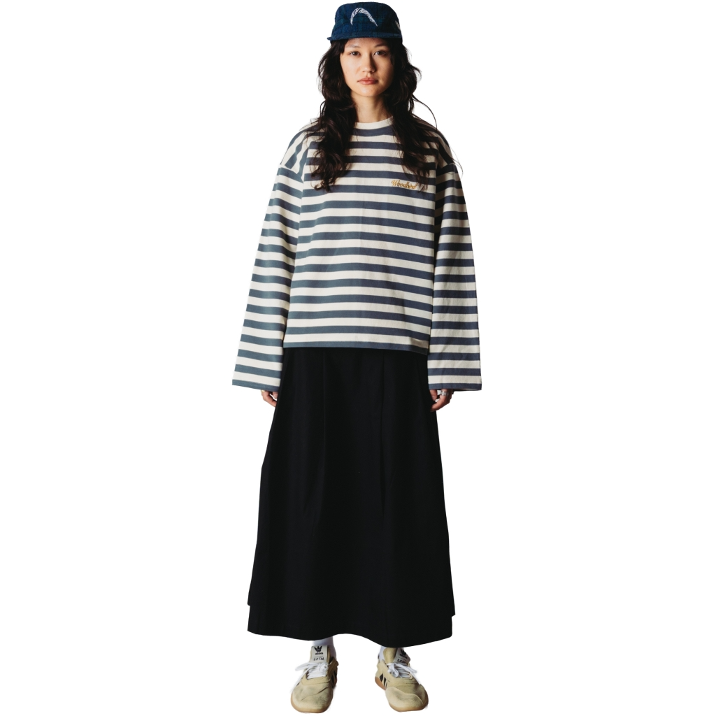 WOODBIRD FEMALE-WBJOUL WIDE SLEEVE STRIPE TEE