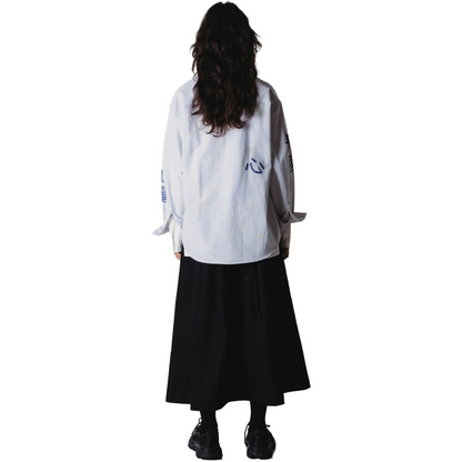WOODBIRD FEMALE-WBBECCA OX WRITING SHIRT