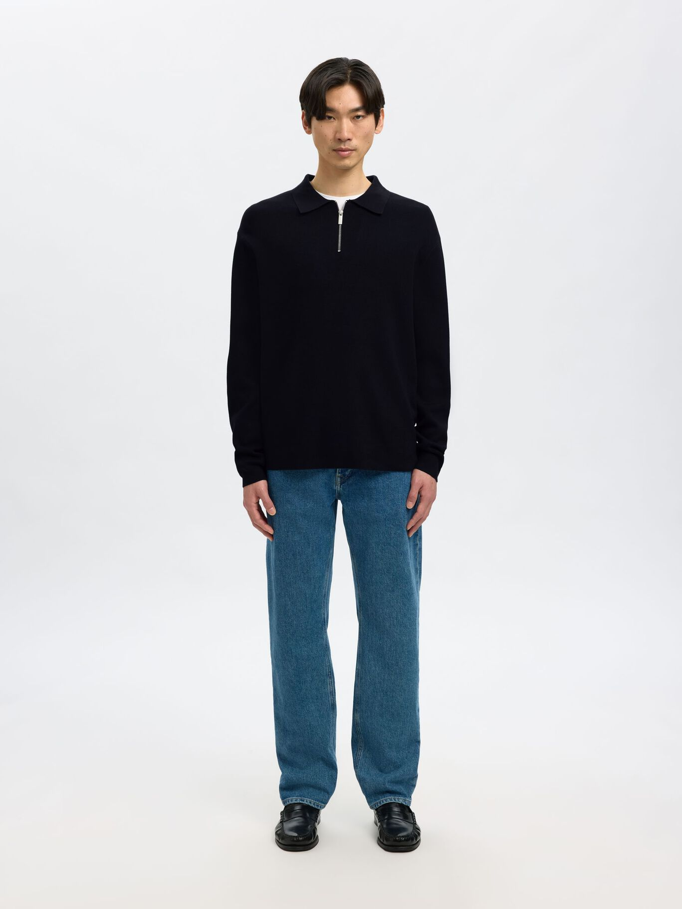 SLHTELLER FN RELAXED HALF ZIP