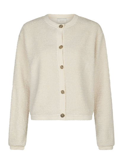 LIMO FLUFFY KNIT CARDIGAN