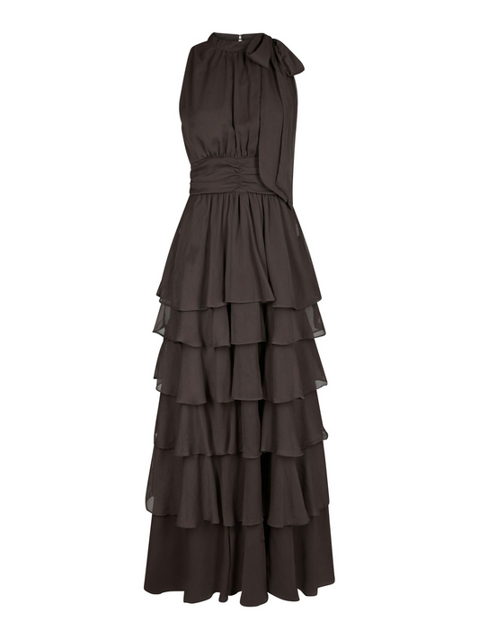 Neo_Noir-MARLI SOLID CHIFFON DRESS