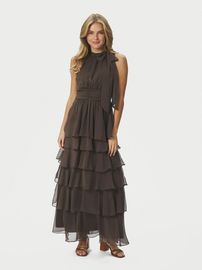 Neo_Noir-MARLI SOLID CHIFFON DRESS