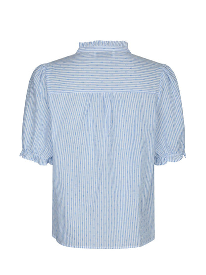 ODESA DOT STRIPE BLOUSE