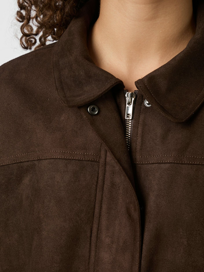RUBBY FAUX SUEDE JACKET