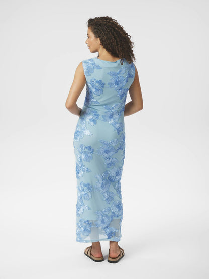 TIRANNA BIG FLOWER MESH DRESS