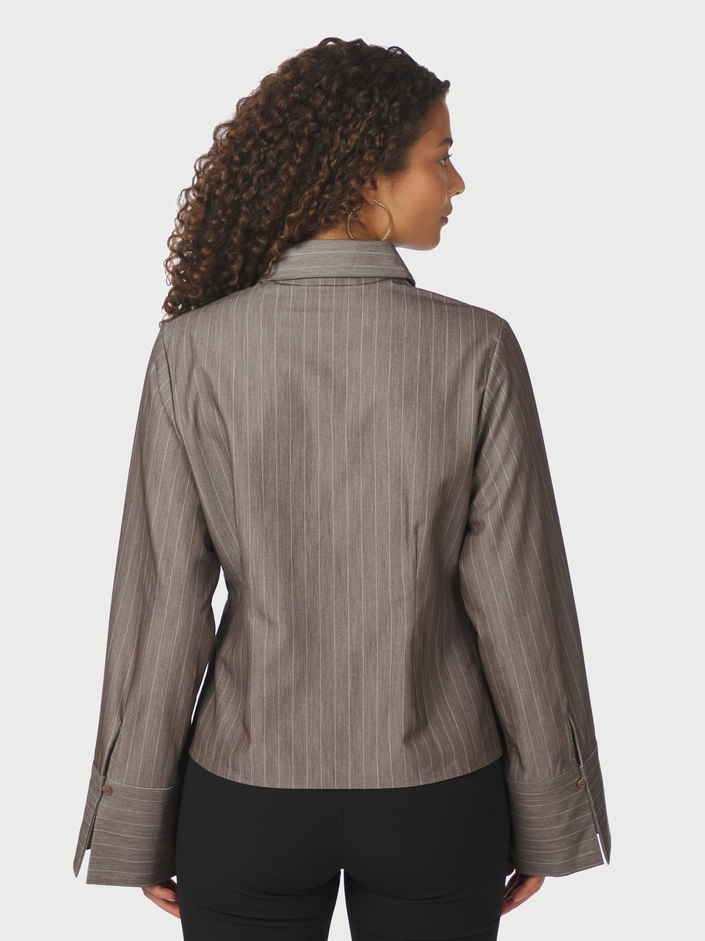 ROSA PINSTRIPE MELANGE SHIRT