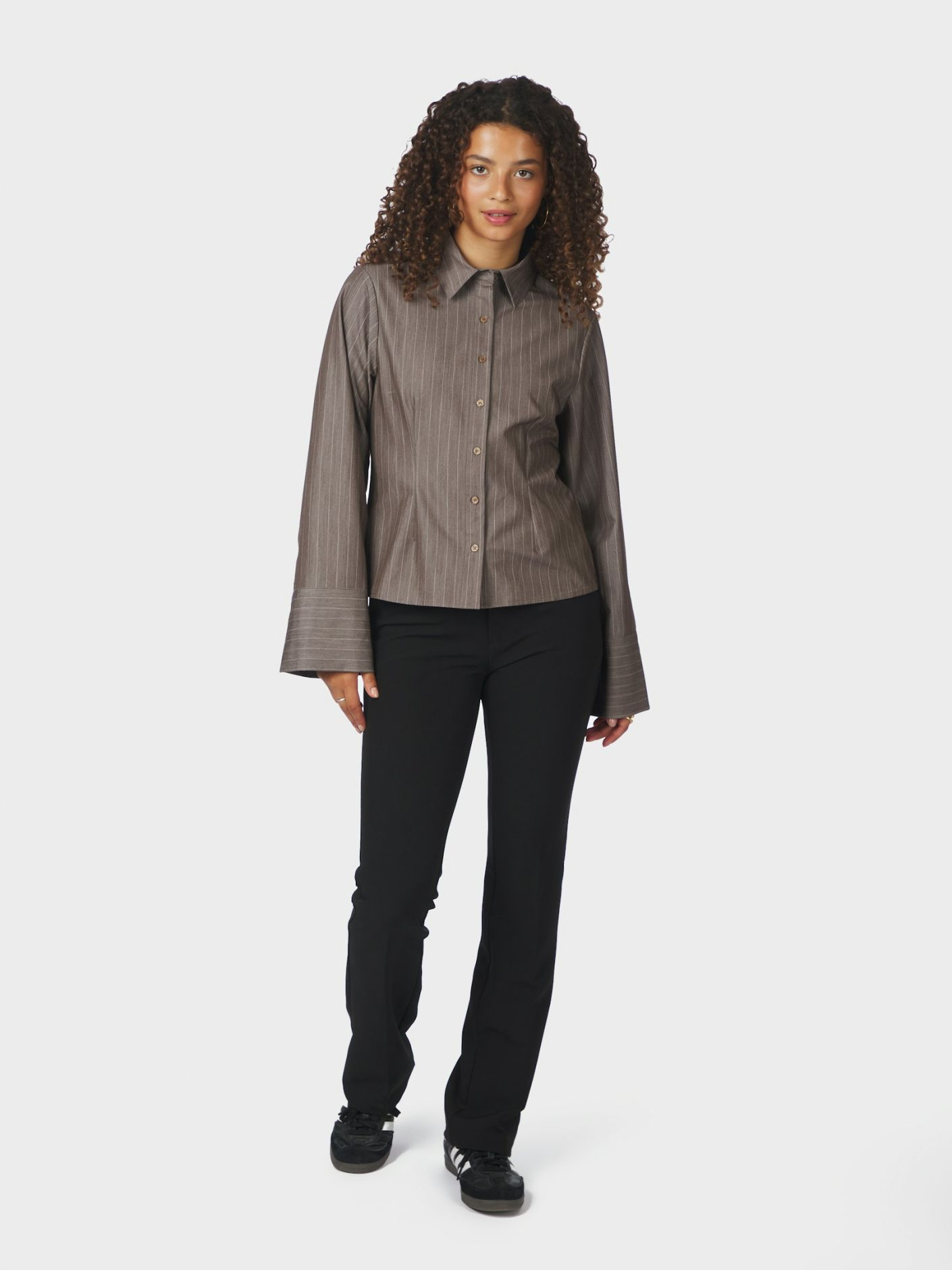 ROSA PINSTRIPE MELANGE SHIRT