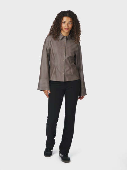 ROSA PINSTRIPE MELANGE SHIRT