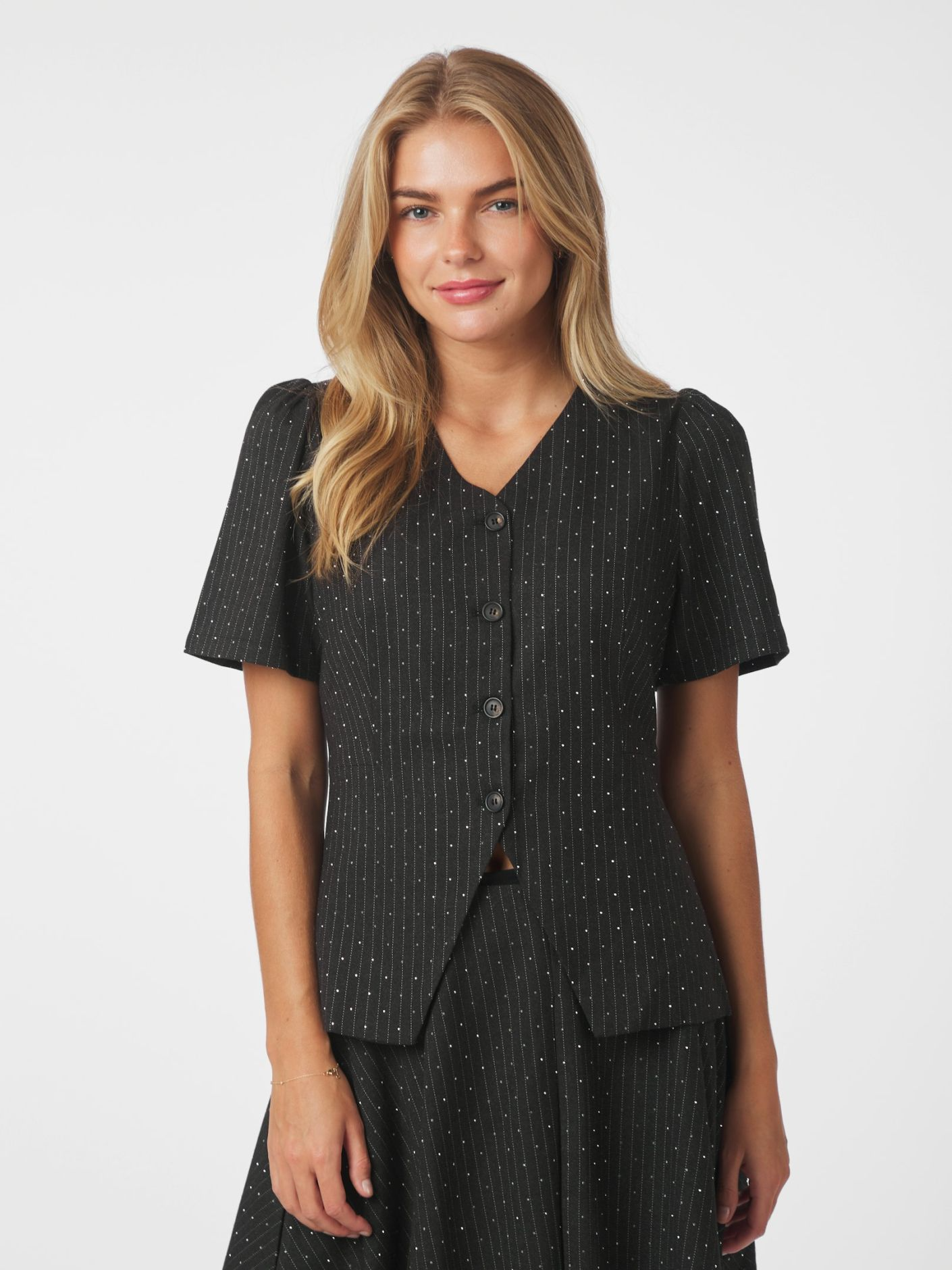 JULES B PINSTRIPE BLOUSE