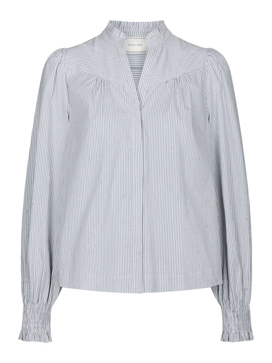 Neo_Noir-ASTRIDA STRIPE STONE BLOUSE