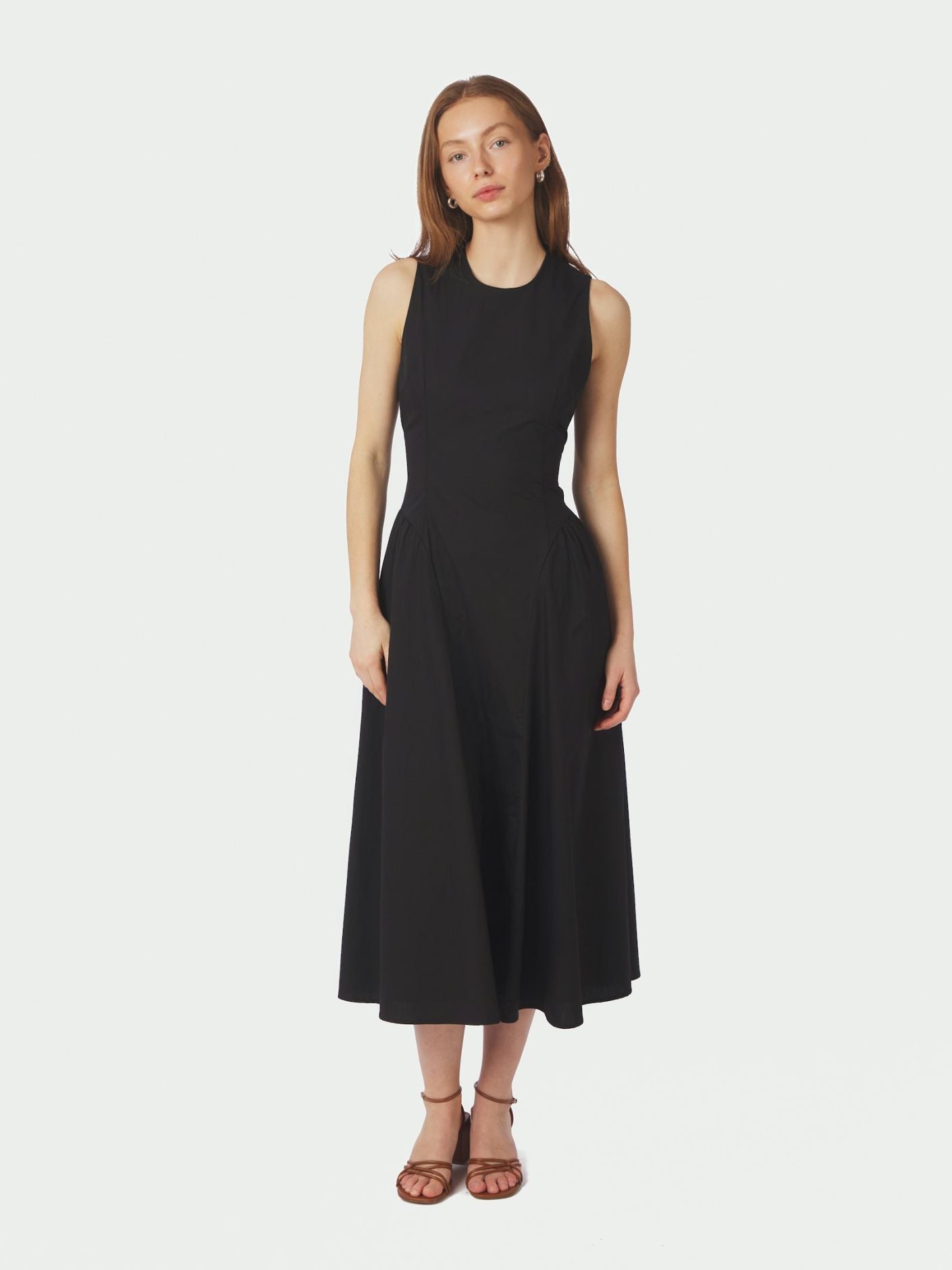 Neo_Noir-ZORA POPLIN DRESS