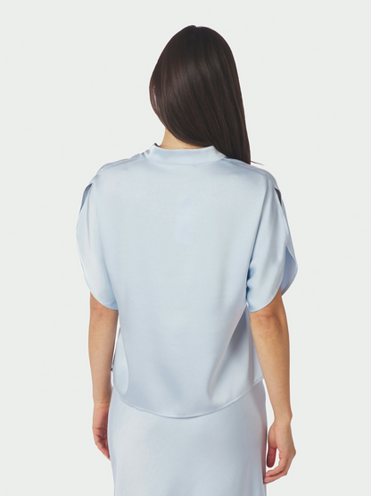 Neo_Noir-ANELLE HEAVY SATEEN BLOUSE