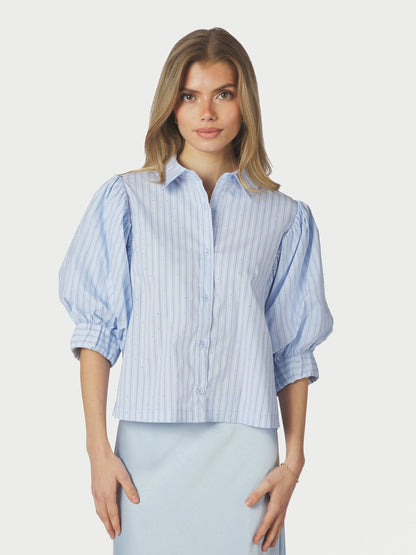 Neo_Noir-ETTA STRIPE STONE SHIRT