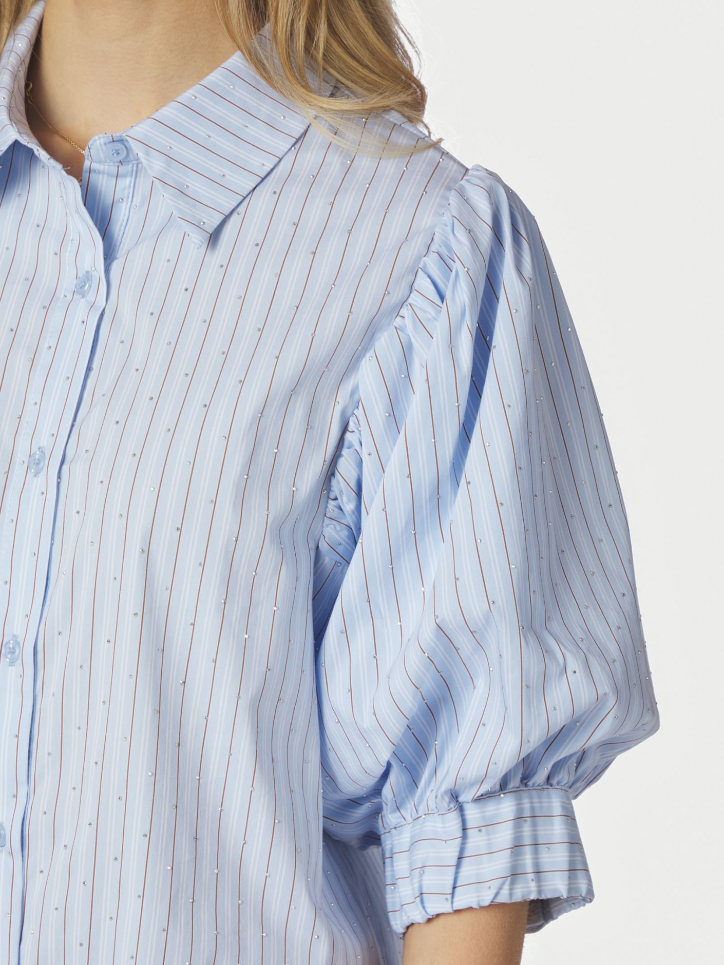 Neo_Noir-ETTA STRIPE STONE SHIRT