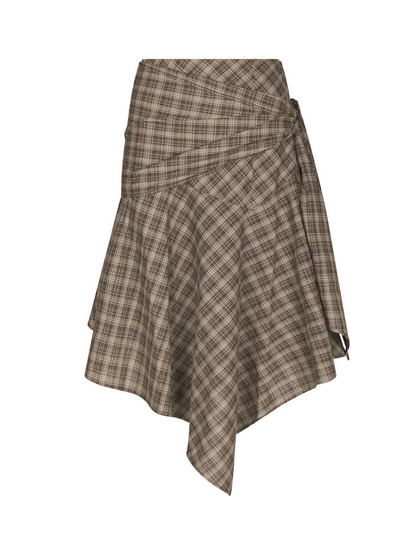 Neo_Noir-SABELLA CHECK SKIRT