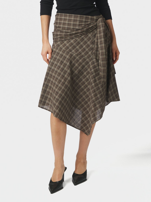 Neo_Noir-SABELLA CHECK SKIRT