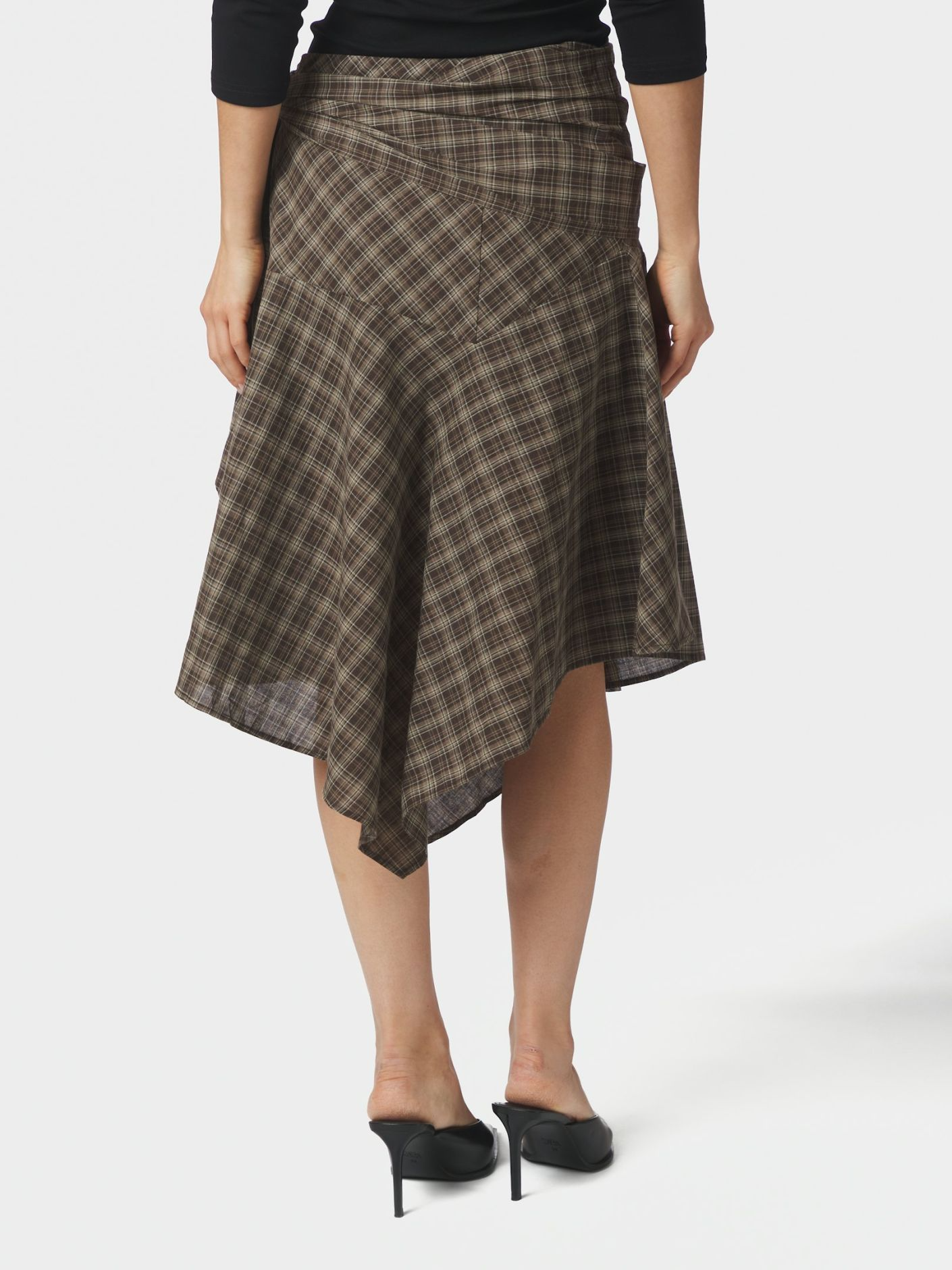 Neo_Noir-SABELLA CHECK SKIRT