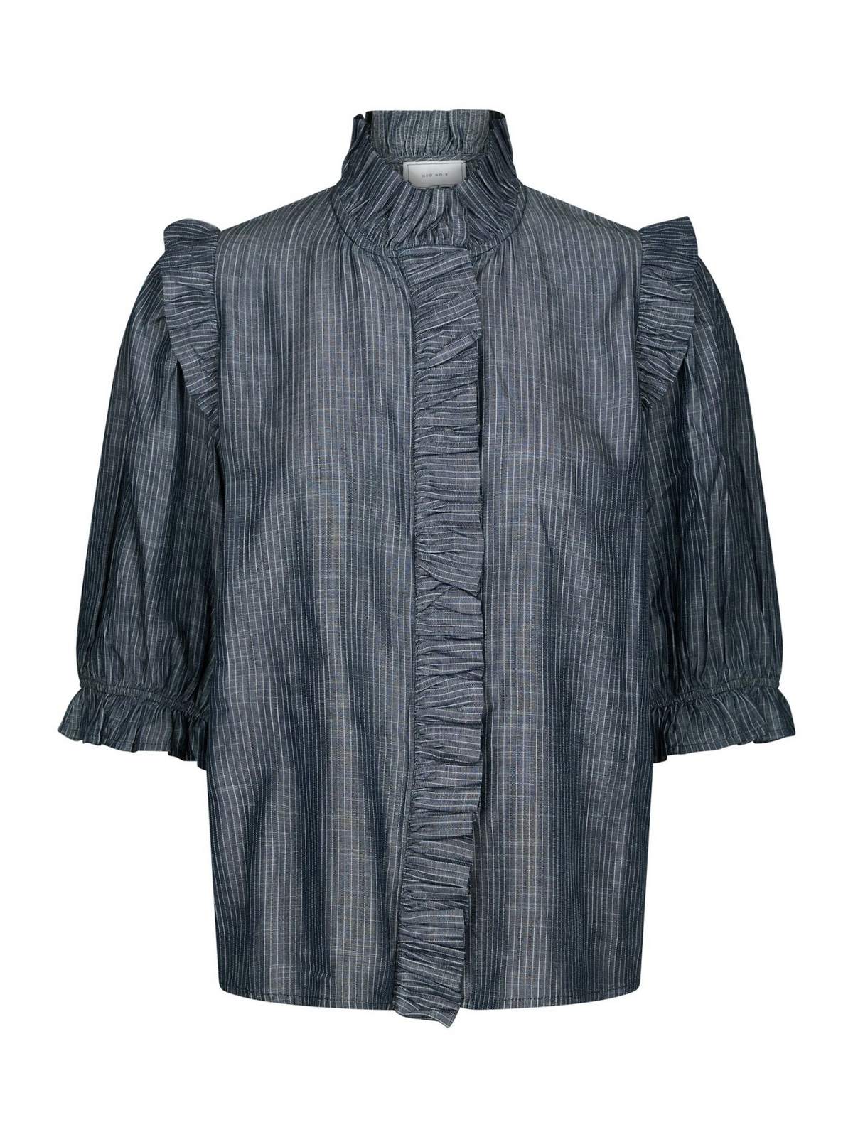 Neo_Noir-CHACHA CHAMBRAY STRIPE BLOUSE