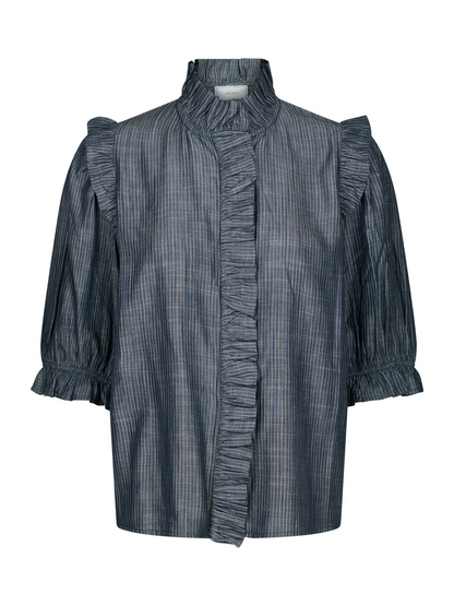 Neo_Noir-CHACHA CHAMBRAY STRIPE BLOUSE