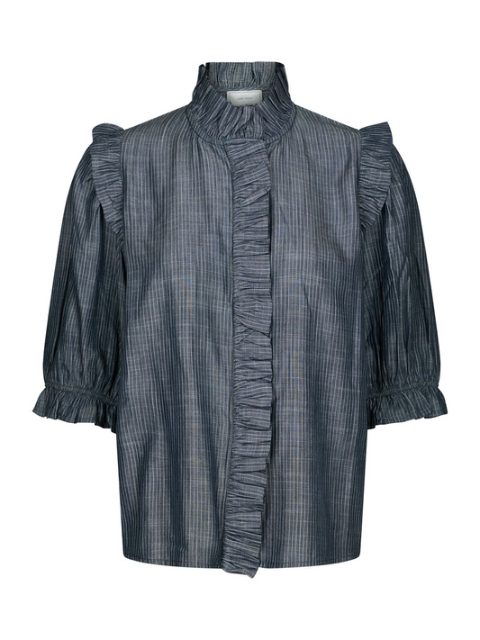 Neo_Noir-CHACHA CHAMBRAY STRIPE BLOUSE