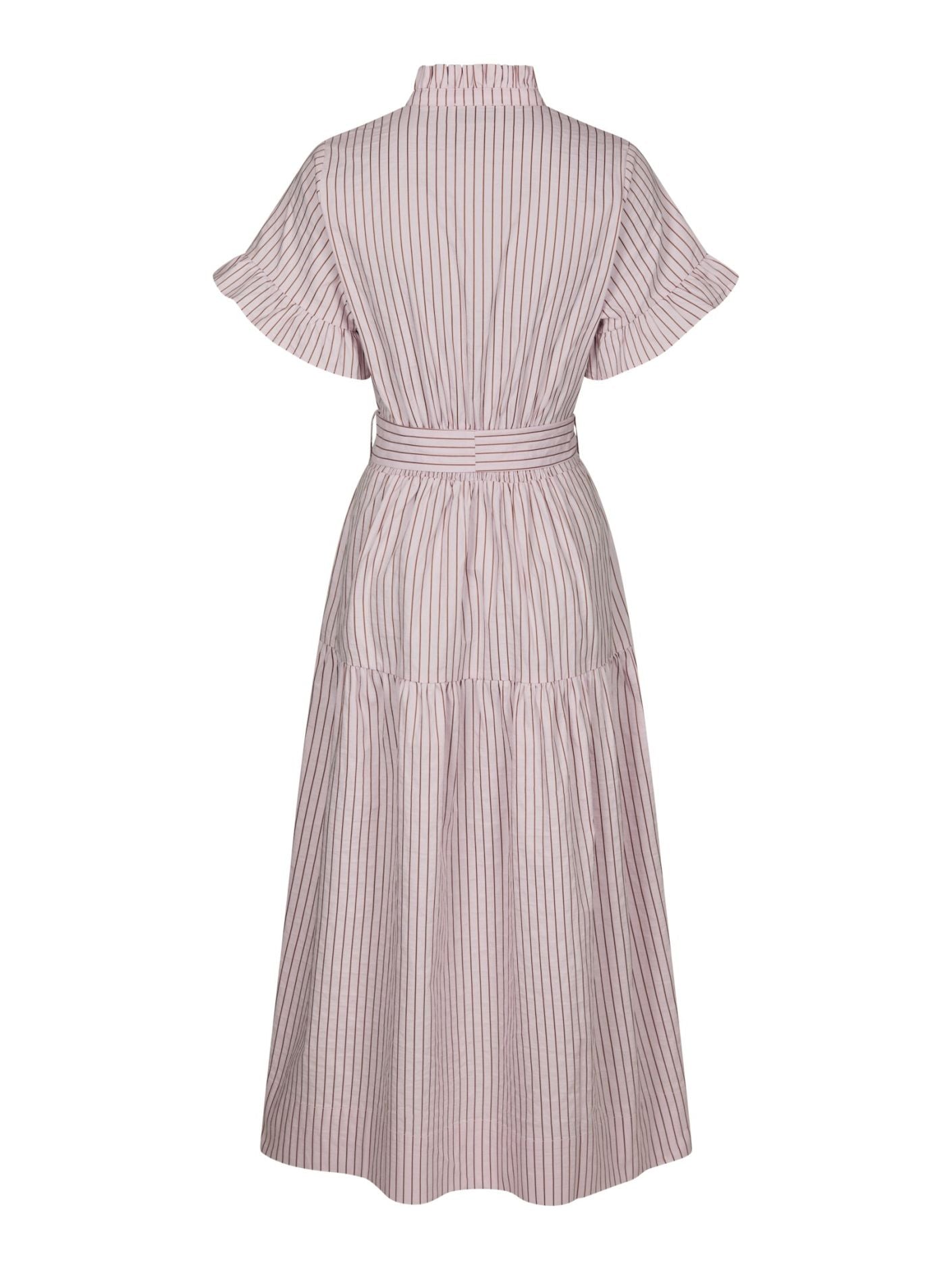 Neo_Noir-NESSIE STRUCTURE STRIPE DRESS