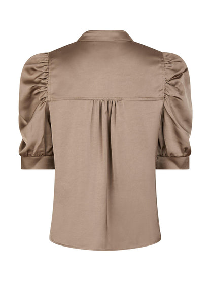 ROELLA HEAVY SATEEN BLOUSE