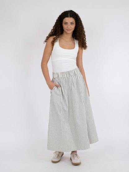 YARA LONG STRIPE SKIRT