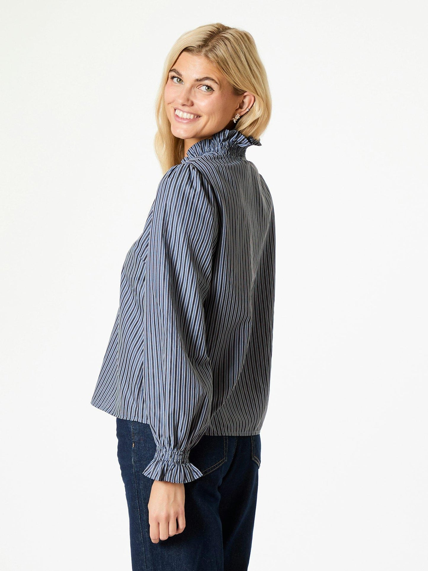 BRIELLE TWILL STRIPE SHIRT