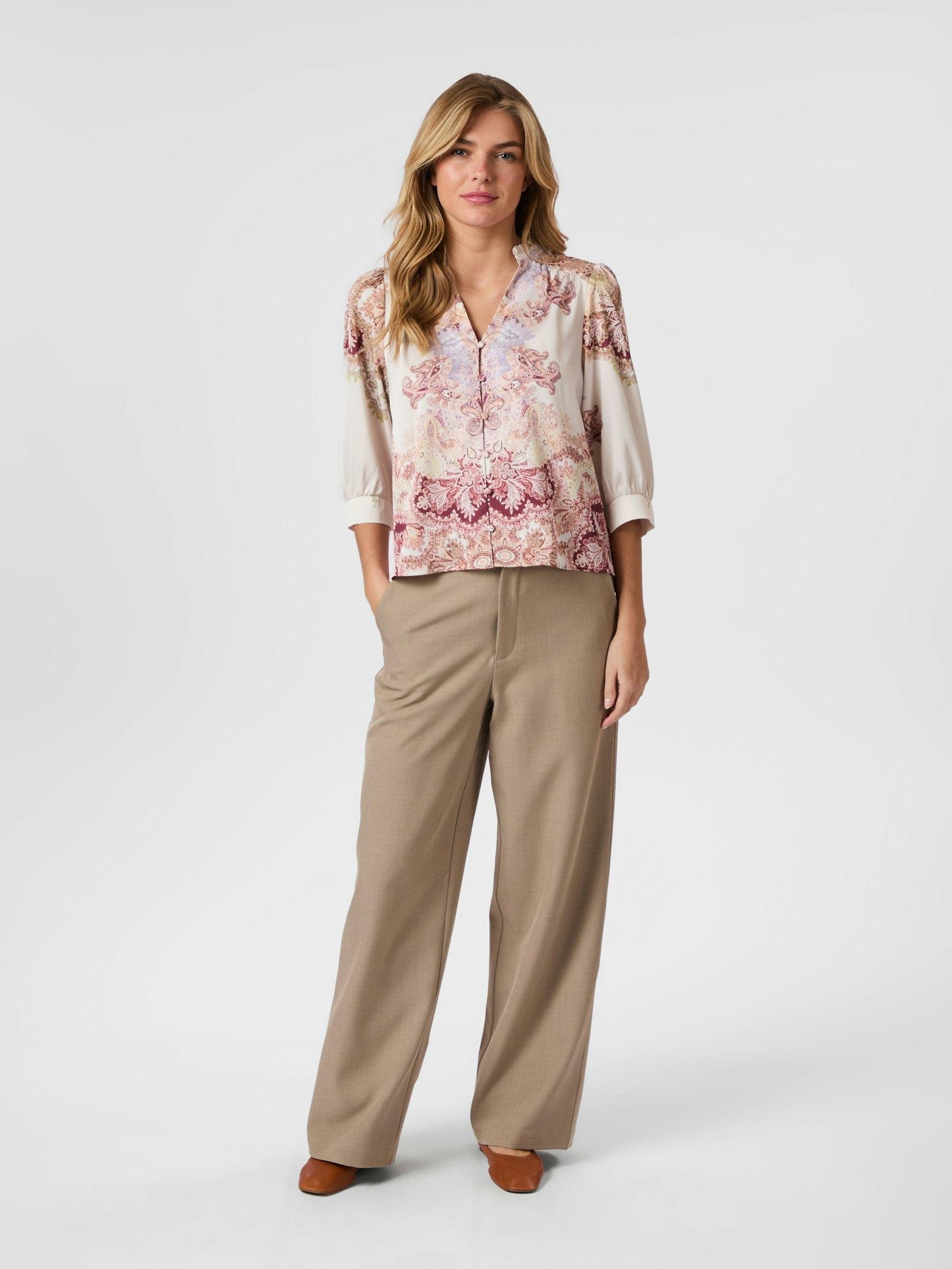 ROSELLE ARTIST PAISLEY BLOUSE
